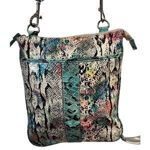 GG…ING crossbody vegan snake floral bag gorgeous bag Multi Color